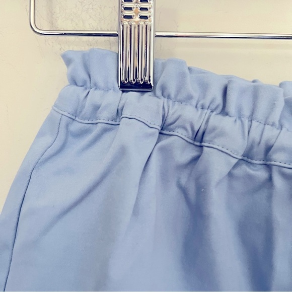 super down Brinkley Light Blue Drawstring Preppy Contemporary Mini Skirt NEW S - Picture 7 of 12
